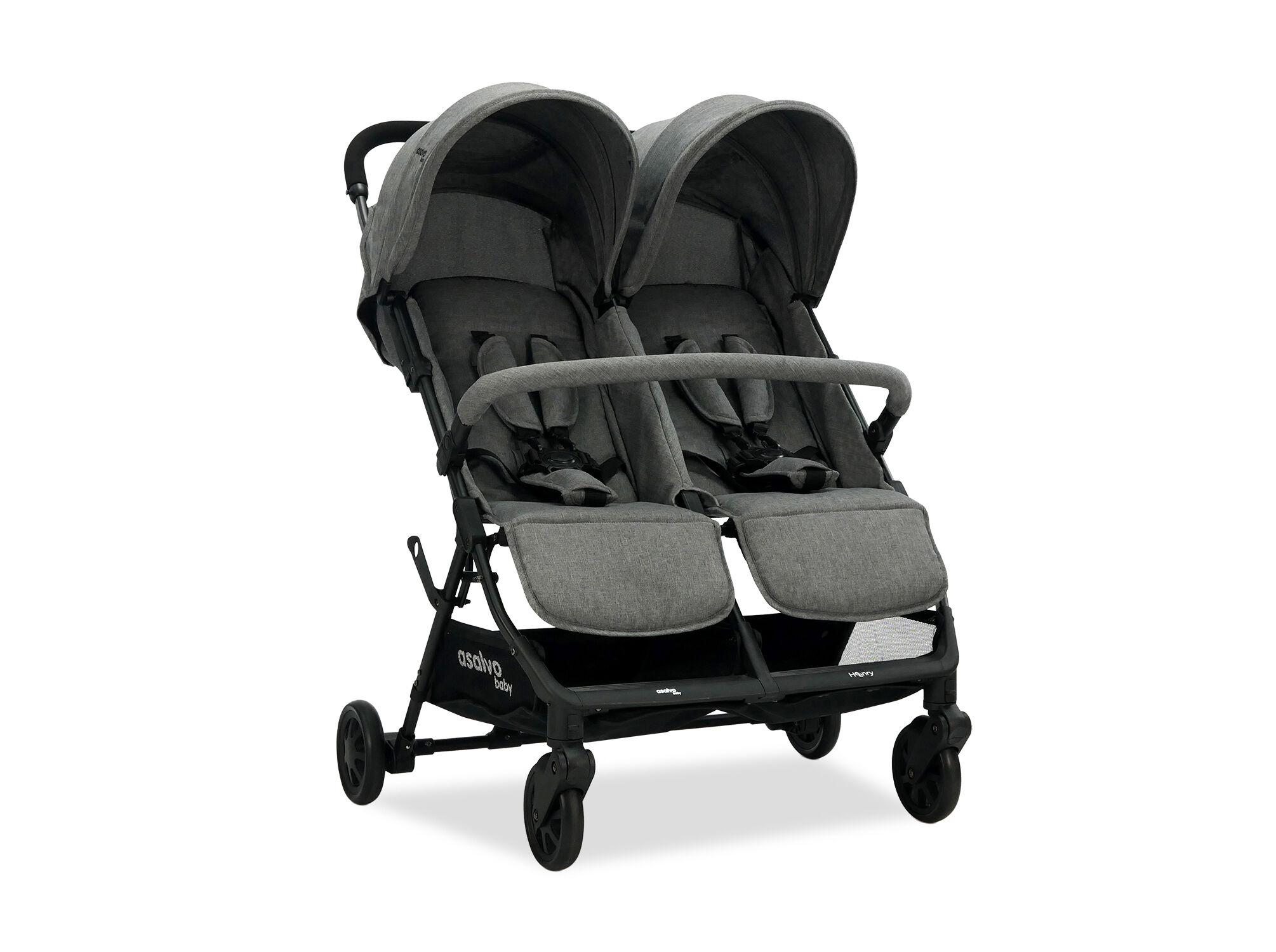 Stroller Double Henry Grey